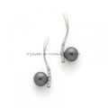 Imitation Frische Waterpearl Ohrringe 925 Silber Schmuck Set